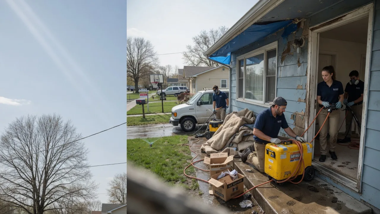 Basement Flood Cleanup in Elkville, IL near me